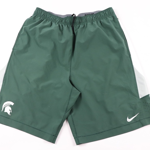 Nike Mens XL Michigan State Team Issued Shorts